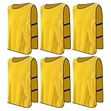 PTJJXA 6 Stück Leibchen Fußball Set, Sports Mesh Bibs, Trainingsleibchen...