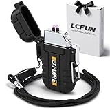 LcFun Lichtbogen Feuerzeug Elektrisch, Wasserdicht Winddicht Elektrisches...