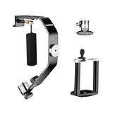 Mantona Schwebestativ inkl. Gegengewichten, 1/4 Zoll, geeignet für Action...