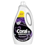 Coral Farbschutz Schwarz Waschmittel Flüssigwaschmittel für Farben...