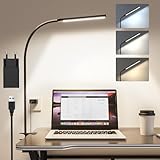 Aisutha Schreibtischlampe Klemmbar, Schreibtischlampe Led mit Stecker, 3...