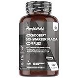 Maca Kapseln - 5550mg pro Kapsel - 6 Monate Vorrat - Schwarzer & Gelber...