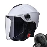 Genérico Offener Motorrad-Kopfschmuck – Motorrad-Kopfschmuck mit Visier...