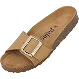 Palado Pantoletten Damen Malta EGS Matt Premium Leather - elegante Sandalen...