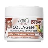 Victoria Beauty Collagen Creme mit Hyaluronsäure, Anti Aging Hyaluron...