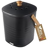 HMF Nachhaltiger Biomülleimer Küche, Geruchsdichter Komposteimer mit...