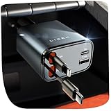 LISEN 4 in 1 Zigarettenanzünder USB C 69W Auto Ladegerät 12V Adapter,...