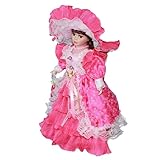 Luwecf Porzellanpuppe mit Eleganter Kleidung für Stilvolle Dekoration,...