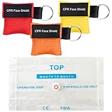 KIRZAX 3-teilige Notfall-Beatmungsmaske, tragbare CPR-Maske, Beatmungsmaske...