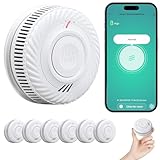 PHYSEN Smart Rauchmelder WLAN 10 Jahre Batterie, Rauchwarnmelder mit...