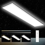 Oraymin Deckenlampe LED Panel 100x25 cm, 30W 3300LM CCT Deckenleuchte...