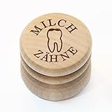 Chinchilla® Milchzahndose mit Aufdruck aus Ahornholz | Made in Germany |...