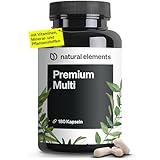 Premium Multivitamin – 180 hochdosierte Komplex-Kapseln – wertvolle...