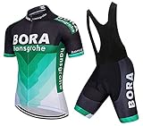 HOMTOL Fahrradtrikot Set Herren Kurzarm Trikot Herrentrikot Radhose...