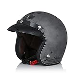 ORIGINE Motorradhelm Jethelm Vintage Rollerhelm Retro ECE-Zertifizierung...