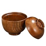 Tofficu Holzschüssel mit Deckel aus Sauerholz Kleine Japanische...