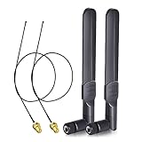 Bingfu WLAN Antenne 2,4GHz 5GHz 5,8GHz 8dBi RP-SMA-Stecker Antenne & 25cm...