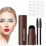 Augenbrauen Stempel Schablone Set,Eyebrow Powder Stamp,Eyebrow...