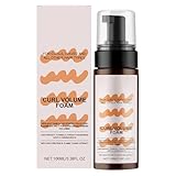 Schaum für Welliges Haar - Volumen verleihender Schaumfestiger - Stylende...