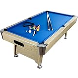 GAMES PLANET 8 ft Billardtisch Premium“ + Zubehör, 9 Farbvarianten,...
