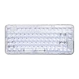 CoolKiller CK75 Transparente mechanische Tastatur, wiederaufladbare...