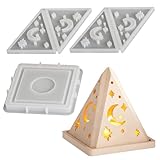 Junhui Silikonformen Gießformen Häuser, Silikonform Weihnachten, 3D Mond...