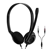 Sennheiser PC 3 Chat - Langlebiges On-Ear Headset PC, Kopfhörer mit Kabel,...