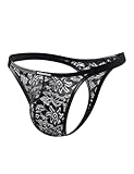 Mauro Kane Herren Strings Tanga Sexy Spitze Transparent Thong Männer Ultra...