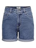 ONLY Damen Shorts high Waist 5-Pocket Design Knopfleiste Reißverschluss...