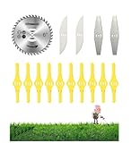 Wrneaoch 15-teiliges Rasentrimmer Messer, Ersatzmesser Rasentrimmer,...