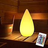 ACMHNC Kabellos Sauna Lampe Akku Tischlampe Dimmbar Mit Fernbedienung, LED...