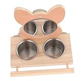 TOYZFRIENDY Edelstahl Vogel Futterspender mit Spiegel Großer Futter...