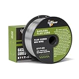 haxiaoer 0,8mm 1KG MIG Schweißdraht - D100 1 Rollen Fülldraht ohne Gas...