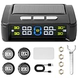 Aicharynic TPMS Reifendruckkontrollsystem, Solar Kabelloser...