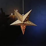 MARELIDA LED Holzstern Weihnachtsstern Leuchtstern 10LED Fensterdekoration...