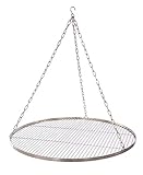 70 cm Grillrost Edelstahl für Schwenkgrill 3 Bein BBQ Grill Rost mit Kette...