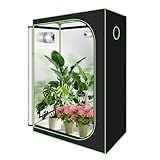 Fiqops Growzelt, 600D Oxford 120x60x180cm Grow Tent, Grow Box mit...