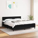 IKAYAA Boxspringbett 160x200, Polsterbett 160x200 mit Matratze, Box Spring...