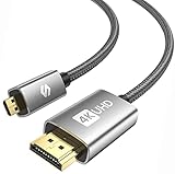 Silkland Micro HDMI auf HDMI Kabel 2M, 4K@60Hz, Micro HDMI Kabel...