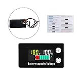 Heemol Batteriekapazitätsmonitor 12V 24V 36V 48V 60V 72V 84V...