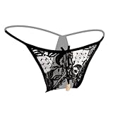 Komergave Perlenstring Sexy Spitzenhöschen, Erotische Unterwäsche Damen,...