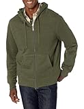 Amazon Essentials Herren Fleece-Kapuzenpulli mit durchgehendem...