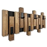 Kleiderhaken wand Wandgarderobe Garderobe Holz Eiche design Lamellen...