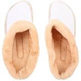 VILLCASE Warme Herausnehmbare Plüsch Schuh Einlegesohlen mit Löchern...