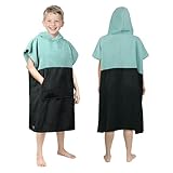 Zingtto Kapuzenhandtücher für Kinder Surf-Poncho Bademantel für 6-13...