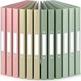 ACROPAQ - 12 x Ringbuch A4 - Mit 2 Ringen, Mit Rückenetiketten,...