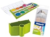 Pelikan Wasserbox 808246 für Deckfarbkasten Schul-Standard blau (Grün -...