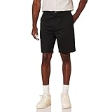 Amazon Essentials Herren Shorts, Klassischer Schnitt, 23 cm, Schwarz, 38W