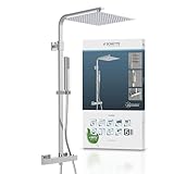 SCHÜTTE 60049 SUMBA Duschsystem Regendusche mit Thermostat und...
