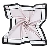 MBAIYO Reine Maulbeerseide Quadratisches Tuch 60x60cm Leichtes Halstuch...
